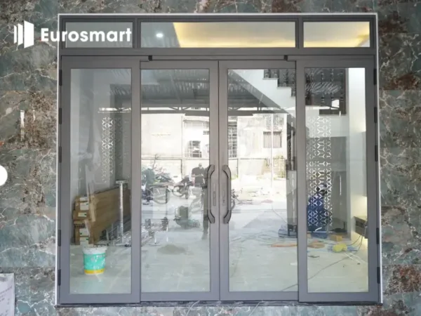 Cửa trượt quay 4 cánh eurosmart hệ 86 pro