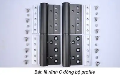 Cấu tạo Cửa trượt Quay Eurosmart: Ray Inox Và Phụ Kiện Đồng Bộ ban le ranh C cua truot quay eurosmart