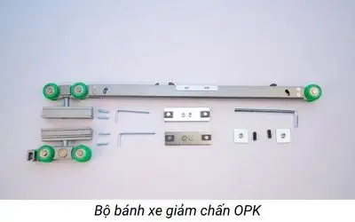 Cấu tạo Cửa trượt Quay Eurosmart: Ray Inox Và Phụ Kiện Đồng Bộ banh xe cua truot quay eurosmart